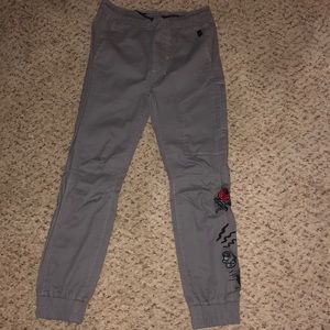 These are a boys size small joggers.